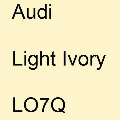 Audi, Light Ivory, LO7Q.